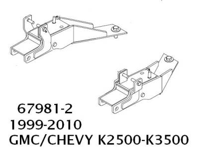 Western -  67981-2 Western UltraMount Kit 1999-2010 GMC & Chevrolet K2500 K3500