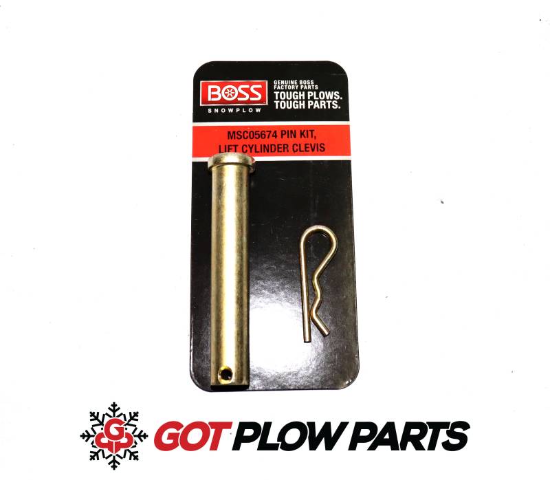 Boss Snowplow RT3 Lift Cylinder Clevis Pin Kit MSC05674 New in Package OEM Part