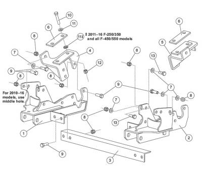 Western - Western UltraMount Kit 31269-1 Ford 2008-2016 F-250,F-350,F-450,F-550