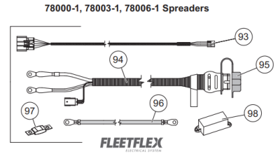 Western - Western Tornado Fleet-Flex Vehicle Side Harness Kit 78402