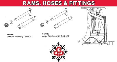Western - Pro Plow Rams, Hoses & Fittings