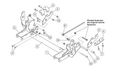 Western - 33888 Western Ultramount Dodge Ram 2500 3500 Mount