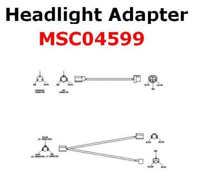Boss - Boss Headlight Adapter MSC04599 2B Lights