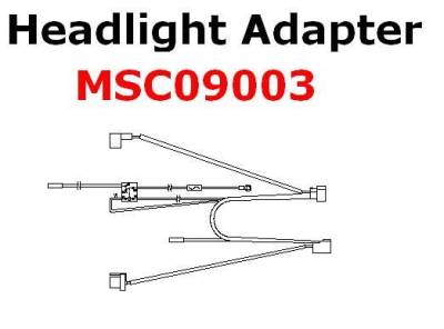 Boss - Boss Headlight Adapter MSC09003 HB3/H11 07-13 CHEVY/GMC