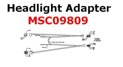 Boss - Boss Headlight Adapter MSC09809