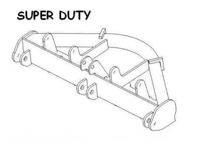 Boss - Boss Pushframe Attachment Bar Super Duty RT3  STB04180