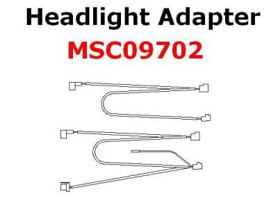 Boss Headlight Adapter MSC09702 H4 Lights